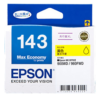 【文具通】EPSON T143450墨水.黃143#
