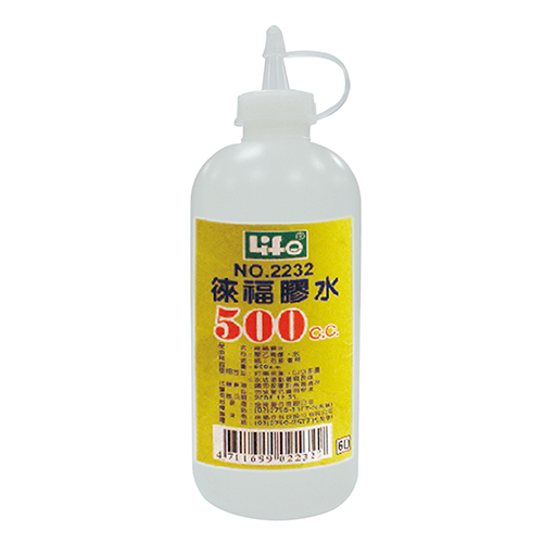 【文具通國際股份有限公司;華軒文具興業有限公司;Life 徠福】Life 徠福 NO.2232 補充膠水 500cc
