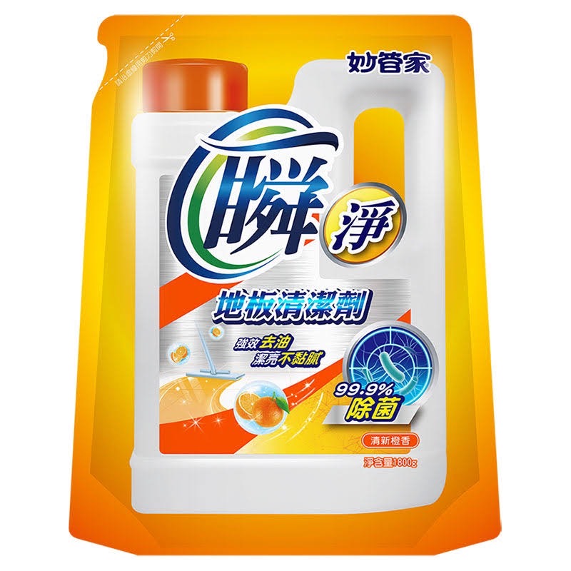 【文具通】妙管家瞬淨地板清潔劑-補充包(清新澄香)1800g